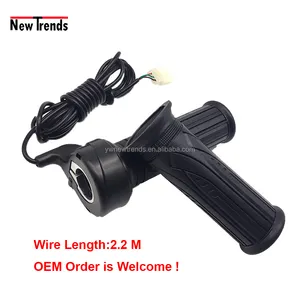 2.2M Wire Universal Electric Bicycle/Motorcycle/Scooter Speed Regulation Grips Twist Throttle Handle Grip 2.2M Wire