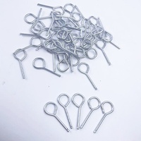Accessoires pour extincteur à poudre sèche : Tête, broche en fer, bouchon en fer perforé, broche de sécurité pour valve, bouchon en fil de fer, argenté