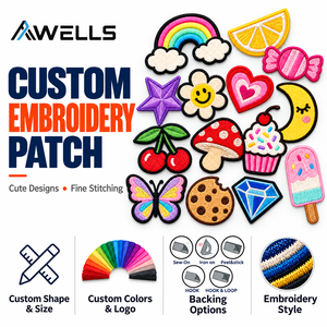 Toppe Termoadesive per <span class=keywords><strong>Abbigliamento</strong></span> con Design <span class=keywords><strong>di</strong></span> Cartoni Animati, Biscotti, Cupcake, Arcobaleno e Farfalle per Giacche in Denim, Felpe e Accessori - Product Image 3