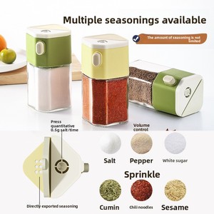 Botella Dosificadora de Sal al por Mayor, Tarros de Condimento para Cocina, Dispensador Preciso de Especias para el Hogar, Recargable - Product Image 6