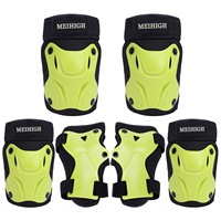 Ensemble de protections coudes et genoux souples et épaisses 100 % polyester pour adultes, enfants et bébés, avec fermeture à boucle, pour skateboard et draisienne