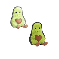 Peluche d'avocat verte personnalisée, réaliste et amusante, en forme de fruit, brodée, qualité supérieure, certifiée ISO