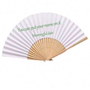 Abanico de Bambú Plegable Personalizado para Bodas y Fiestas, Precio de Fábrica, Barato, Chino - Product Image 3