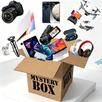 Boîte mystère électronique de base Lucky Electronics – Boîte surprise aléatoire incluant une montre connectée, des écouteurs TWS, un drone pour débutants et des produits électroniques surprise