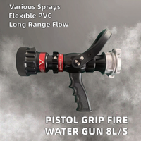 JMFIRE QLD6.0/8I Pistol Air Murah Tanpa Rekoil dengan Pegangan Pistol, 120 Semprotan, 3 Mode Semprotan, Aliran 8L/s, Jangkauan 32m, Tekanan 0.6MPa, Fleksibel