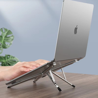 Support d'ordinateur portable réglable de haute qualité pliant et soulevant le support de refroidissement d'ordinateur portable en aluminium Portable