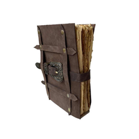 Carnet en cuir souple artisanal avec sangle à boucle vintage, carnet de croquis, planificateur de style lecture - Cadeau écologique