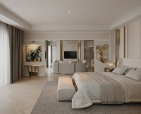 Ensemble de Chambre à Coucher Style Moderne Cinq Étoiles Luxe Européen 2025, Série de Lits de Luxe Très Vendue pour Salon