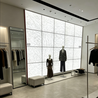 Panneau mural rétroéclairé LED personnalisé en papier Dupont A4, boîte à lumière avec cadre en aluminium, décoration de fond pour magasin de détail, éclairage ambiant diffus