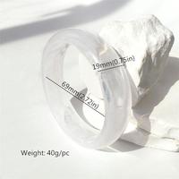 UJBOX Vente en gros de bracelets empilables en acrylique de grande taille pour femmes, imperméables, légers, bijoux de plage pour les vacances