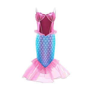 Sirenita <span class=keywords><strong>Ariel</strong></span> princesa disfraz niños vestido para niñas Cosplay niños carnaval cumpleaños fiesta ropa sirena vestido - Product Image 2