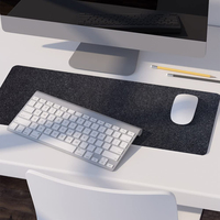 Grand tapis de souris antidérapant en feutre avec Logo personnalisé pour bureau