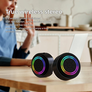 Double Small RGB Light IP67 Speaker AI Speaker Smart Voice Control Portable Smart Voice Control <strong>Assistant</strong> Bluetooth Speaker - Product Image 6