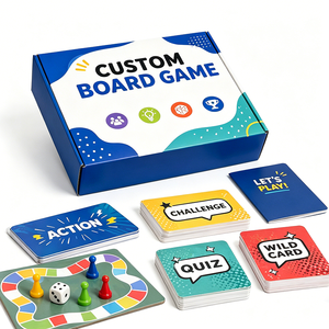 Vente d'usine, jeu de société personnalisé OEM, taille, couleur et matériau personnalisables, jeu de table en carton pour enfants, fêtes et réunions de famille - Product Image 4