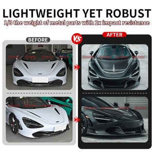 Capot de voiture en fibre de carbone sèche de style Vors pour McLaren 720S, capot moteur en carbone, kits de carrosserie - Product Image 3