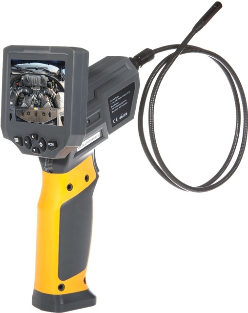 HTI Video Camera Car Automobile Vehicle Inspection Endoscope HD Borescope Engine Repair Tools Supermarket Borescope 1W CREE LED