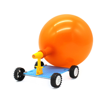Jouets éducatifs scientifiques en plastique à assembler soi-même, voiture à ballon, alimentée à l'air, pour enfants de 7 à 14 ans, unisexe