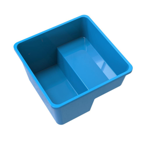 Vente en gros usine – Baignoire de thérapie par immersion froide <span class=keywords><strong>rectangulaire</strong></span> en fibre de verre préfabriquée, petite, 5 personnes, écologique, antidérapante, marque Jinde - Product Image 3