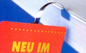 Custom Plastic Swing <b>Strip</b> Supermarket Display Shelf Wobbler Sticker for Advertising - Product Image 3