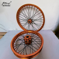 Pièces de moto, jantes en alliage d'aluminium 6063 de 18, 19 et 21 pouces, couleur violette, moyeux, jeu de roues pour moto tout-terrain, jeu de roues Sur-Ron Light Bee