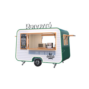 Renovtr Food Truck de 2 Ruedas, Acero Inoxidable, Estilo Retro Airstream, Cafetería al Aire Libre, Unidad Móvil de Catering - Product Image 3