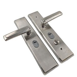 Set Serratura di Alta Sicurezza per <span class=keywords><strong>Porta</strong></span> d'Ingresso in Acciaio Inox di Alta Qualità con Corpo Serratura a Doppio Gancio per Maniglia <span class=keywords><strong>Porta</strong></span> Metallica - Product Image 3