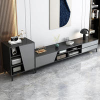 Meuble TV et Table Basse en Bois Durable, Style Minimaliste Moderne, Luxe Léger, Écologique, Gain de Place, Montage Facile pour