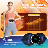 Masajeador Eléctrico de Cuello y Hombros con Pulso EMS y Calor, 8 Modos, 30 Intensidades, Control Remoto Inalámbrico, USB, Tendencia 2026