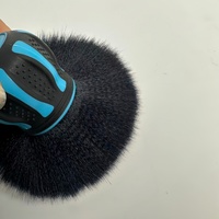 Brosse de nettoyage automobile multi-usages JYM-XB1573 en poils de sanglier et microfibre pour tableau de bord, aérateurs et sièges
