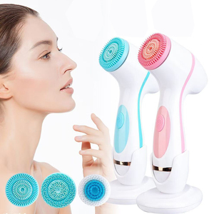 Limpador Facial elétrico Rosto Limpeza Escova Wash Spa Cuidados Com A Pele Massagem cravo Limpeza Facial Ferramentas - Product Image 1