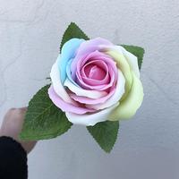Un seul arc-en-ciel Rose savon fleur fleur savon fait à la main bouquet de fleurs pour mariage anniversaire cadeau bureau décoration