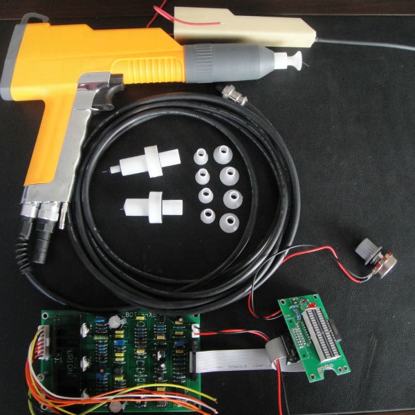 Полный набор, ручной электростатический пистолет для порошкового покрытия