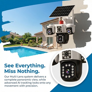 Cámara PTZ 4G de Triple Lente Personalizada de Fábrica Propia, 3MP, <span class=keywords><strong>Seguimiento</strong></span> Automático por IA, OKAM, 360 Grados, Bajo Costo, Venta al Por Mayor - Product Image 4