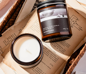 Velas aromáticas de soja de vidrio ámbar vintage a granel con tapa de hilo negro, estilo Dark Academia Wabi Sabi, decoración para el hogar, las mejores para ventanas. - Product Image 3