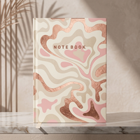 Carnet de planification mensuelle personnalisé avec reliure spirale et couverture en papier imprimé