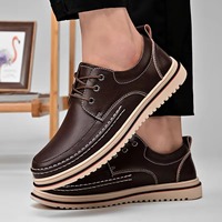 Chaussures Oxford en cuir véritable, nouveau design, légères, respirantes, à lacets, pour mariage, chaussures habillées en cuir pour hommes