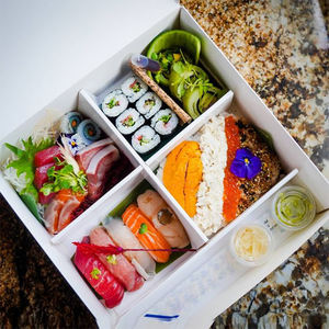 LOKYO กล่องกระดาษห่อ<span class=keywords><strong>ซูชิ</strong></span>แบบใช้แล้วทิ้ง,กล่องอาหารกลางวันเบนโตะแบบสั่งกลับบ้านบรรจุภัณฑ์แบบใช้แล้วทิ้ง - Product Image 3