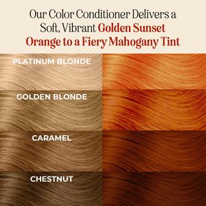 Après-shampoing colorant capillaire semi-permanent bio Orange Opale de Feu – Couvre les cheveux gris sans décoloration, sans peroxyde, végétalien, sans ammoniaque - Product Image 2