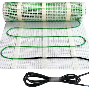 Heating Cable Attach to Glass Fiber Net With Double Sided Tape