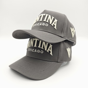 Casquette de baseball 5 panneaux Oxford Dobby bicolore Silhouette Moderne, logo brodé personnalisé, sportive, faible MOQ, OEM, tendance, style slouchy - Product Image 4