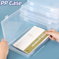 Boîte de rangement transparente en plastique rectangulaire SUNSHING pour bureau, pour photos, autocollants, bijoux et accessoires