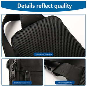 Tùy Chỉnh Thể Thao Mini Vai Duy Nhất Nhỏ Vuông Màu Vàng Crossbody Messenger Túi Thể Thao Vai Túi Người Đàn Ông Ngực Túi Nhà Sản Xuất - Product Image 3