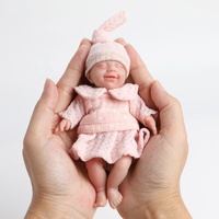 6,69 Zoll Mini Reborn Baby puppen Sweet Girl Voll silikon körper Bestes Geschenk für Kinder