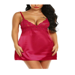 Nuevo conjunto de dos piezas de lencería negra de estilo europeo y americano, de imitación de seda, moderno y cómodo, con ribete de encaje. - Product Image 1