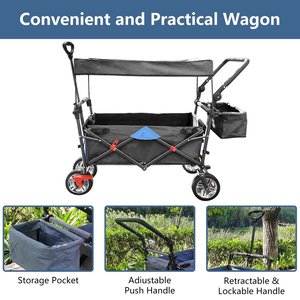Poussette de wagon pour enfants chauds chariot utilitaire pliable camping chariot de plage pliant