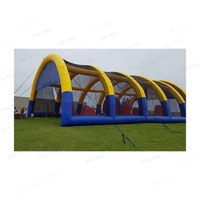 Tente de terrain de paintball gonflable, taille et couleur personnalisables, matériau PVC Oxford, aire de jeux extérieure, marque IFUN, modèle IF-PTT002