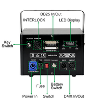 Igracelite 2W/3W/5W Projecteur Laser RGB d'animation pour scène, alimenté par batterie, DMX512 ILDA, pleine couleur, pour DJ, club, événement