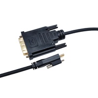 Câble USB C vers DVI 3 pieds Cordon adaptateur DVI vers USB C Câble d'interface visuelle numérique compatible Thunderbolt 3 pour MacBook Pro iMac
