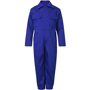 Wear-resistant overalls of high quality cotton blended fabrics working coverall safety clothing labour suit