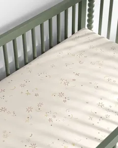 Set di Lenzuola per Culla Moderna 60x120, Cotone 300tc, Ecologico, per Lettino Neonato - Product Image 5